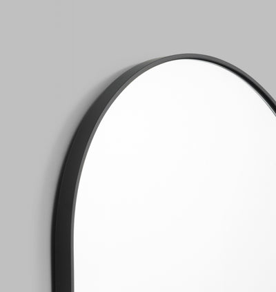 Bjorn Oval Black Rim Mirror - PRE ORDER
