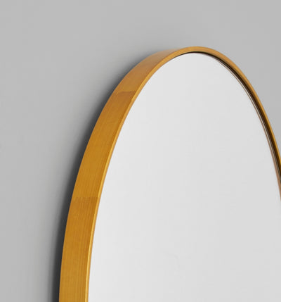 Bjorn Oval Brass Rim Mirror - PRE ORDER