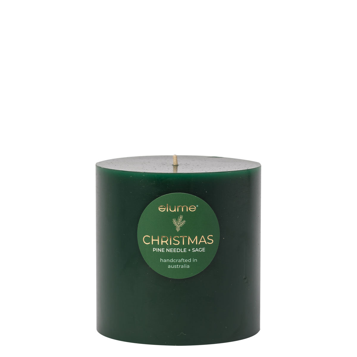 Christmas Pine Needle & Sage Pillar Candle