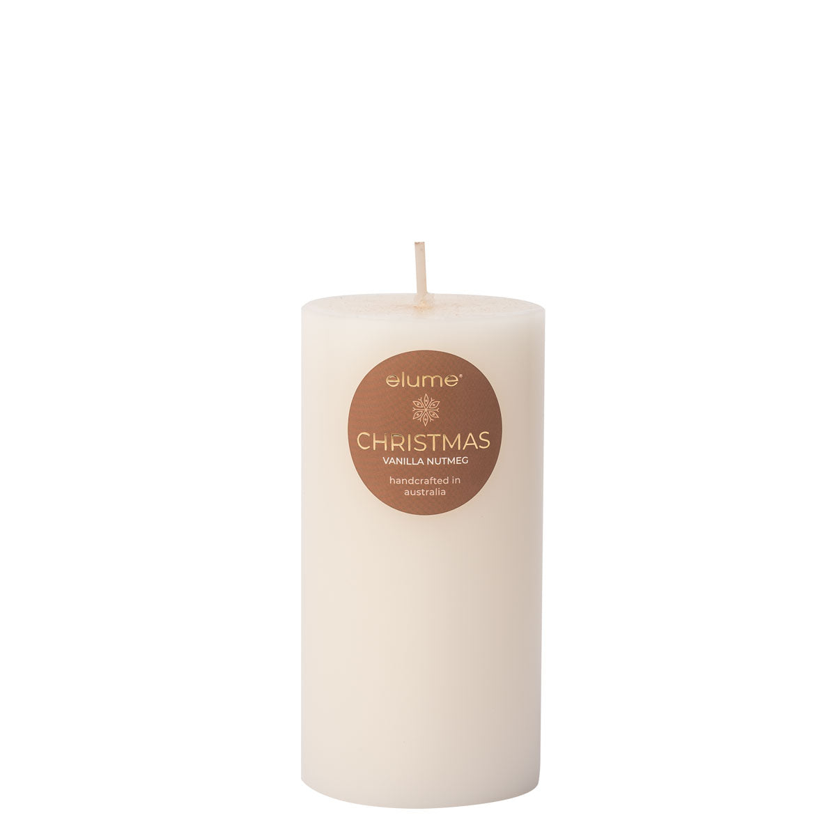 Christmas Vanilla Nutmeg Pillar Candle