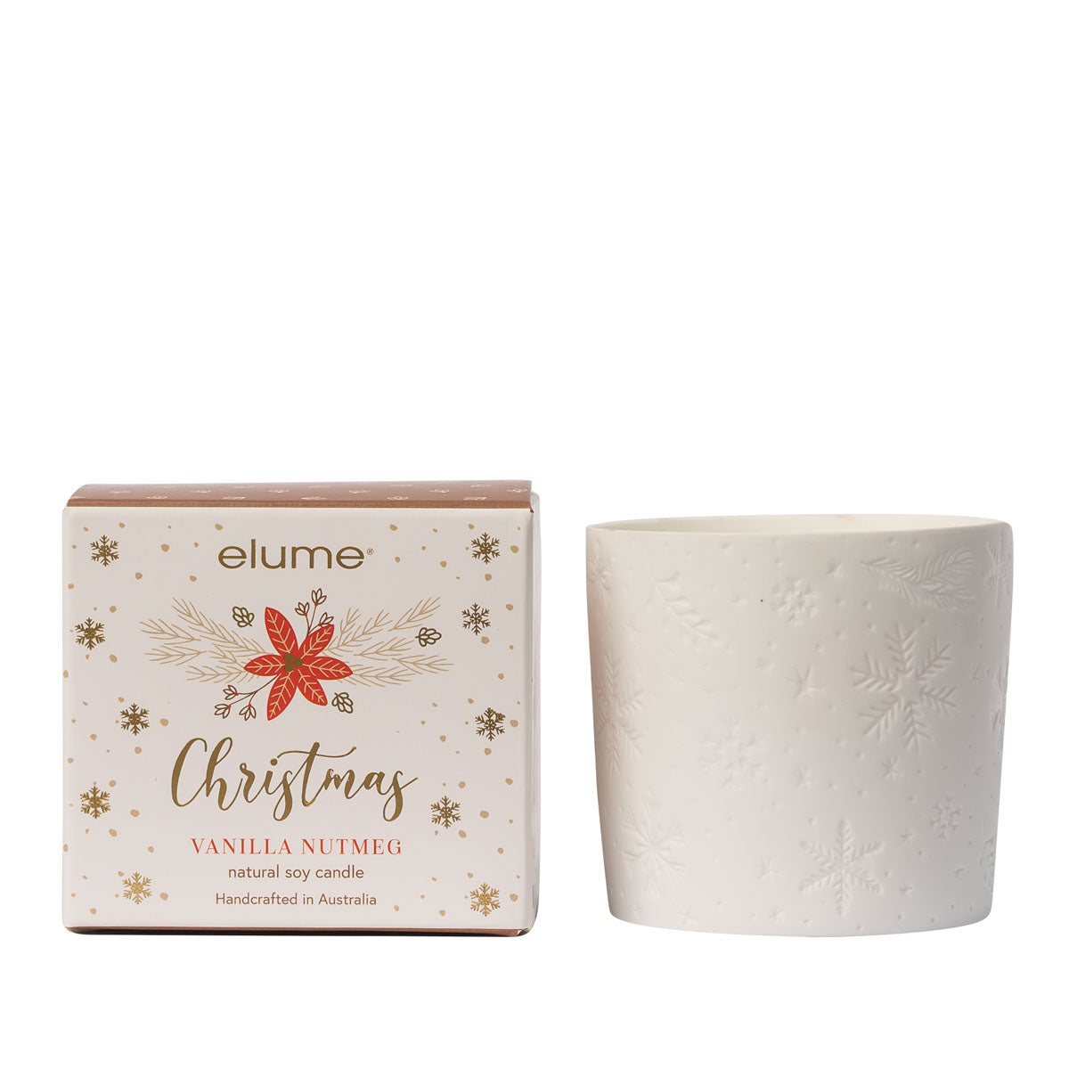 Elegant Christmas Candle - Vanilla Nutmeg