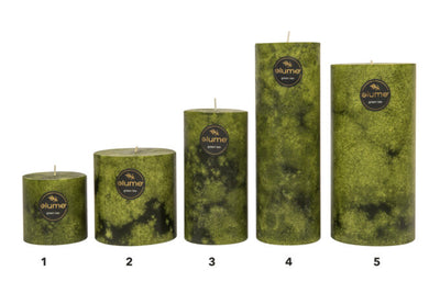 Green Tea  Pillar Candle