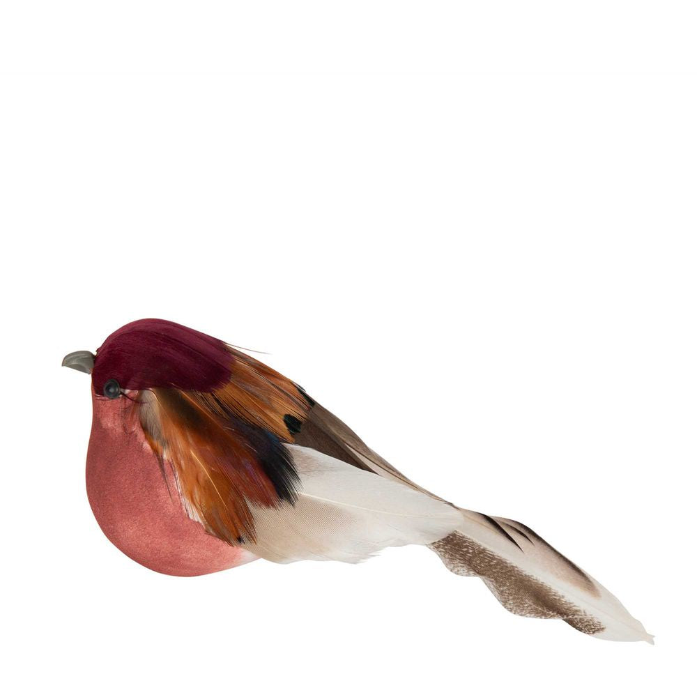 Gramer Peach Woodland Clip on Bird