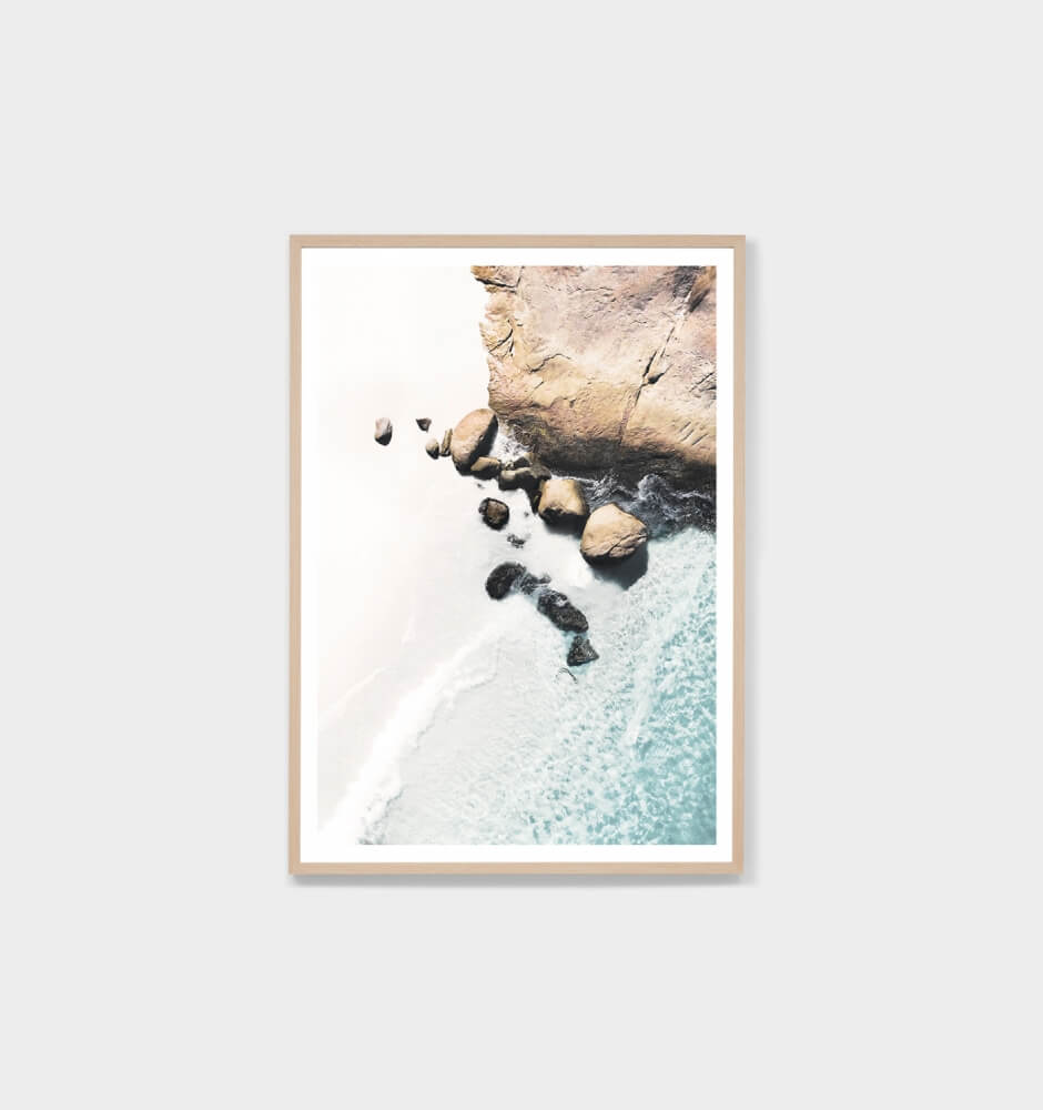 Aerial Cove Framed Print Home On Darley Mona Vale