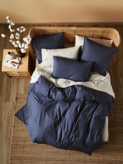 Terra Organic Cotton Standard Pillowcase Pair - Midnight