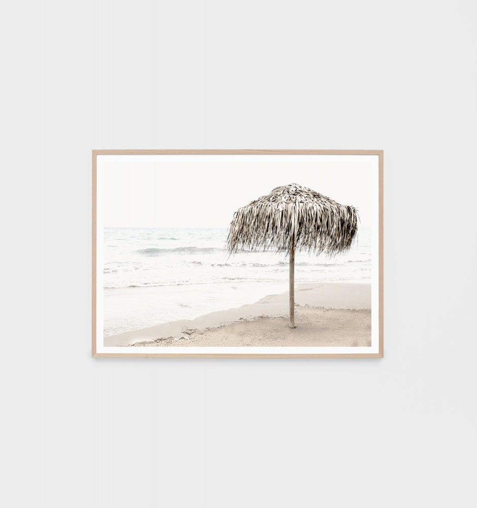 Palm Parasol Framed Print