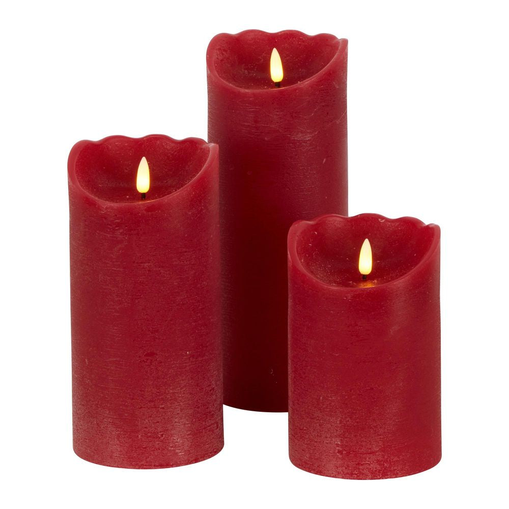 Plum Battery Operated Wax Candle