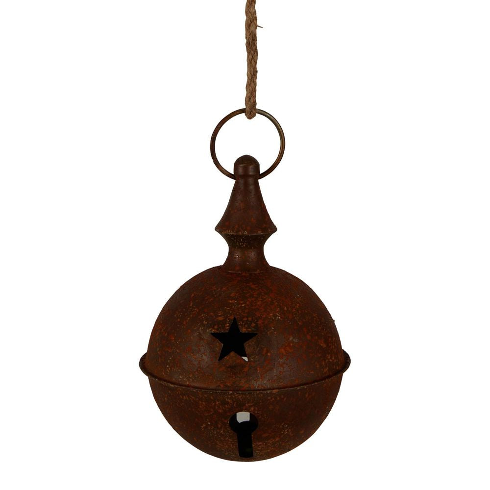 Rusty Hanging Jungle Bell Medium
