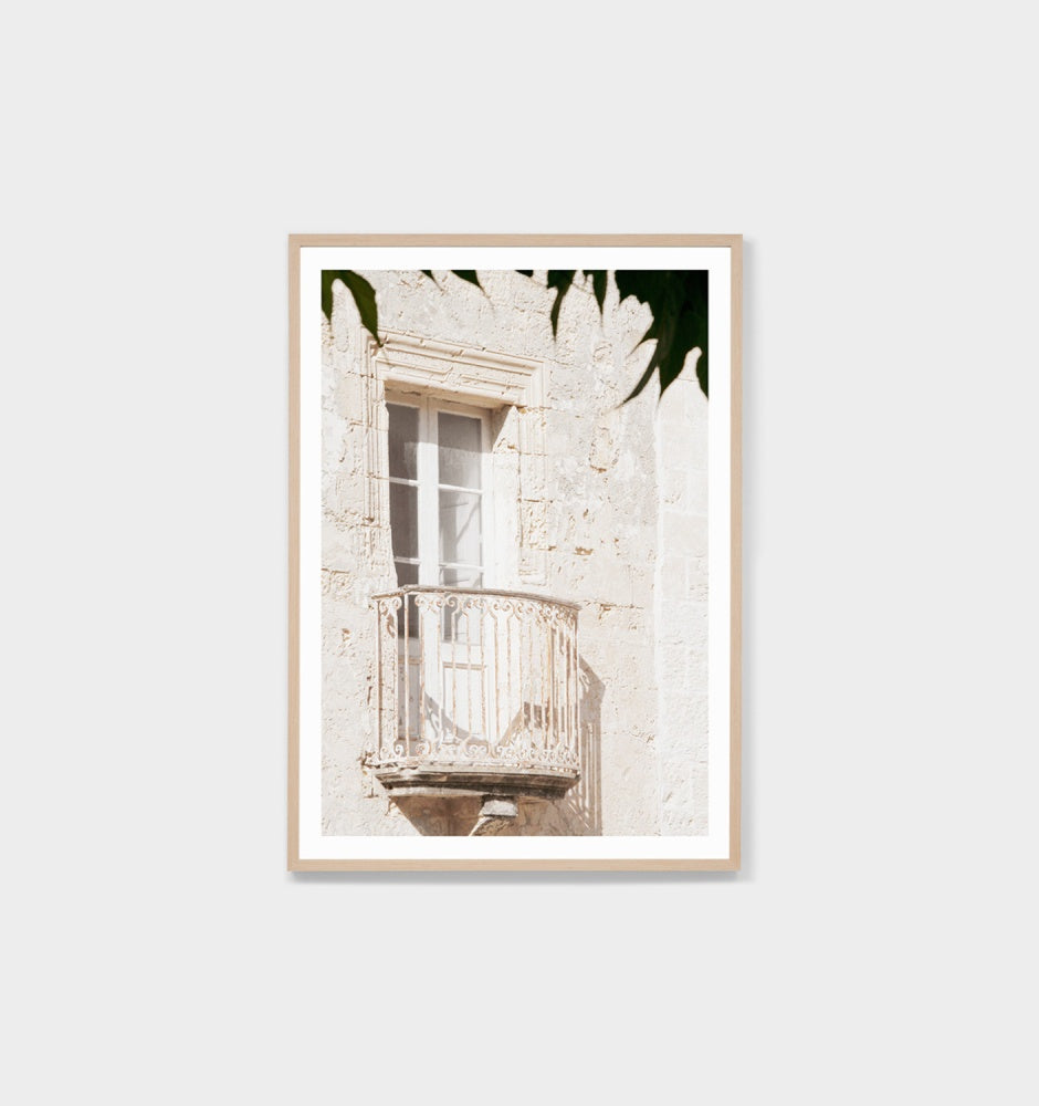 Summer Balcony Framed Print