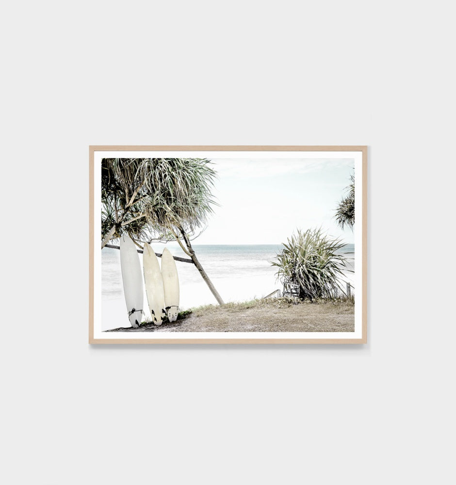 Summertime Surf Framed Print